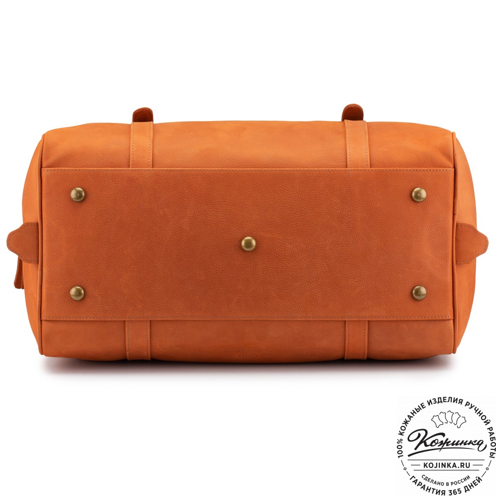 Кожаная дорожная сумка "Филипп" (терракот крейзи фактура)