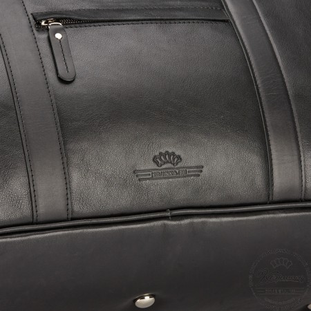 Кожаная дорожная сумка "Ирландия" (чёрная)