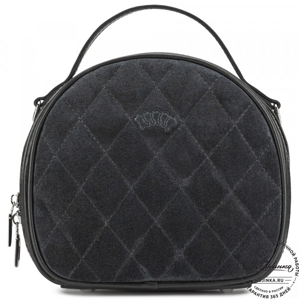 Женская кожаная сумка "Селин" (чёрная). фото 1