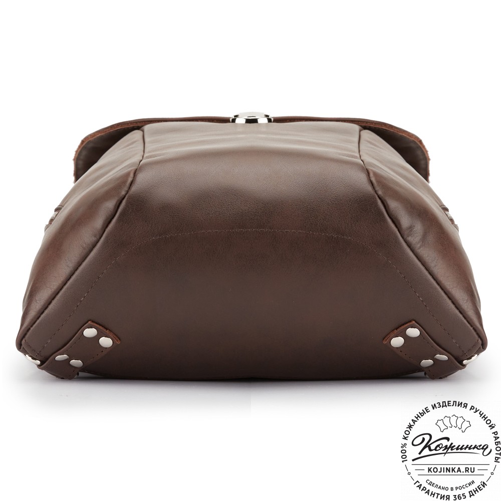 Кожаный рюкзак "Беатрис" (коричневая гладкая кожа)