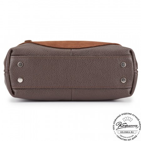 Женская кожаная сумка "Валери" (шоколад)