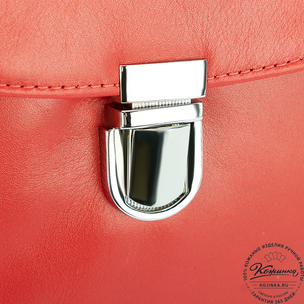 Кожаный рюкзак "Беатрис" (красный)
