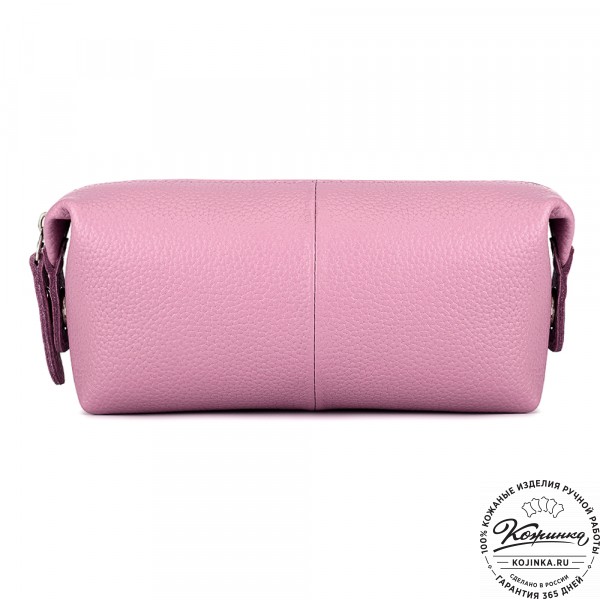 Кожаная косметичка "Бамбина" (сирень). фото 1
