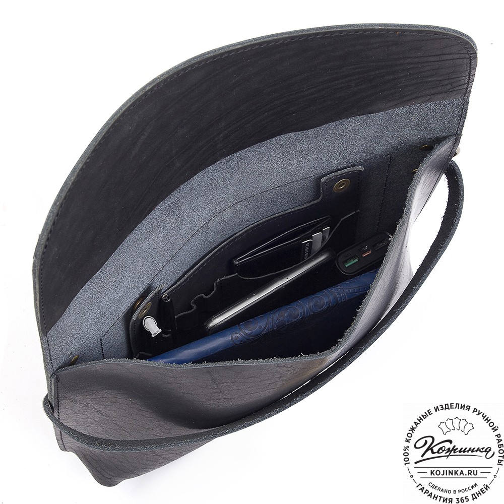 Кожаный планшет "Гудзон" (черный)