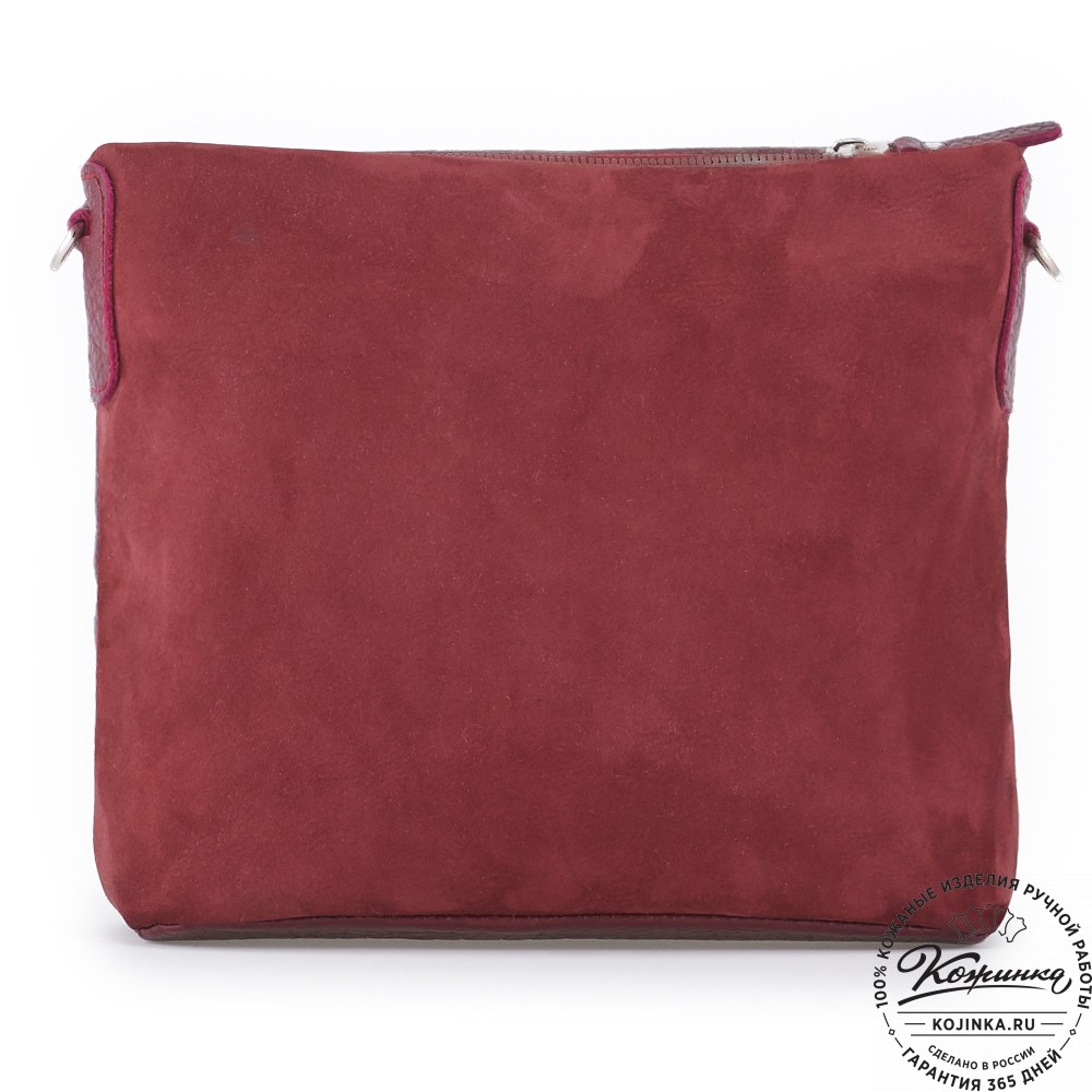 Женская кожаная сумка "Саманта" (бордо)