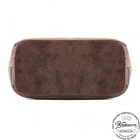 Женская кожаная сумка "Саманта" (коричневая)