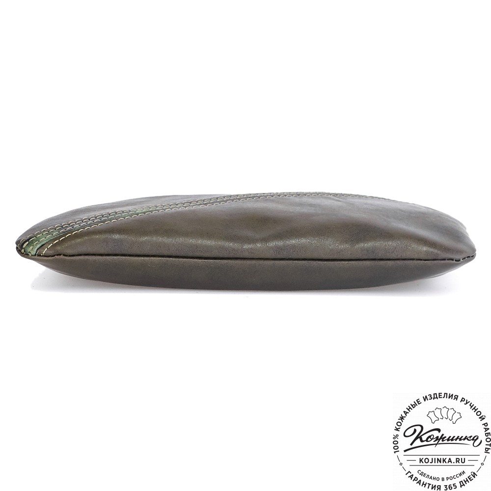 Женская кожаная сумка "Шарлота" (хаки)