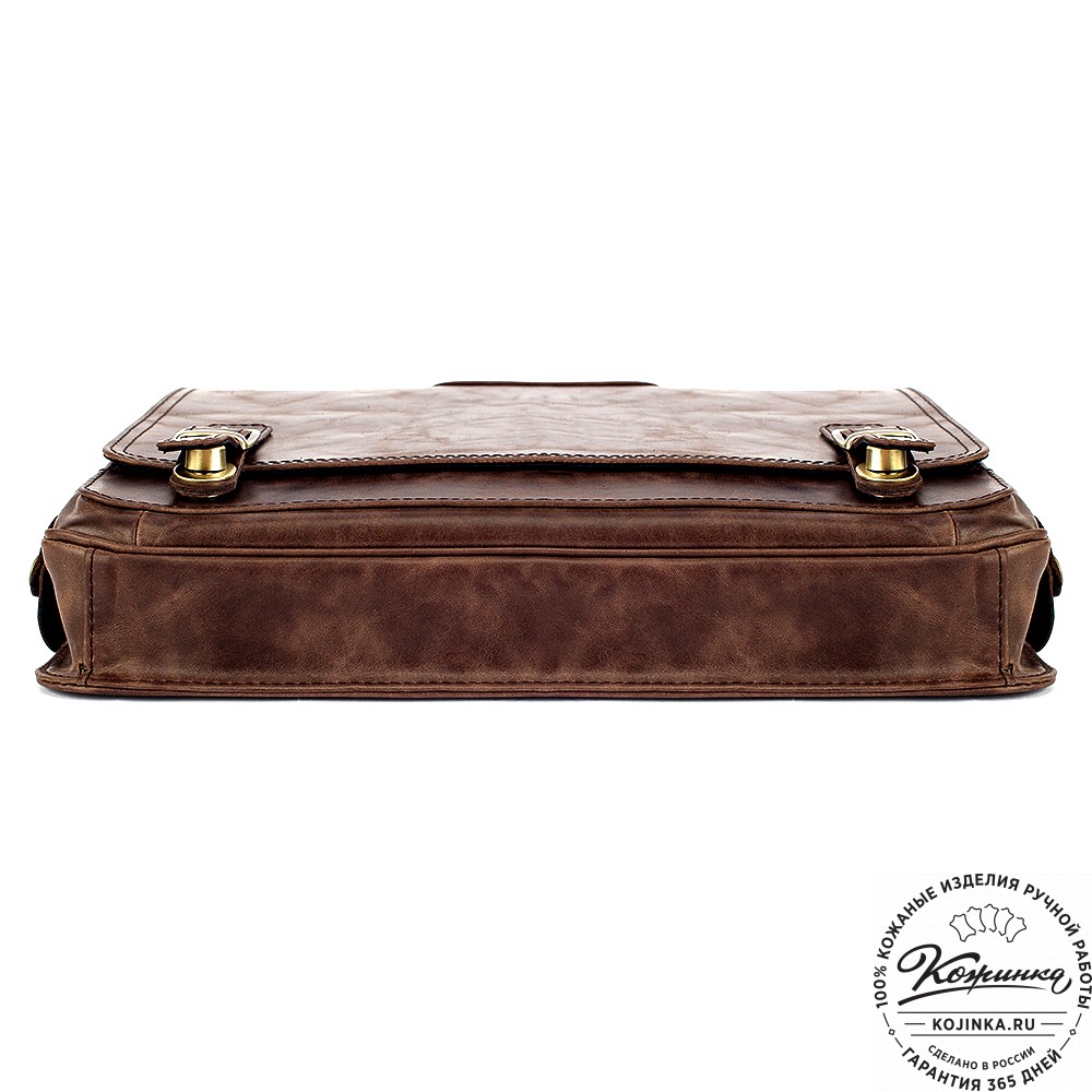 Кожаный портфель "Арамис" (тёмно-коричневый антик)