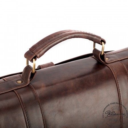 Кожаный портфель "Джозеф" (тёмно-коричневый антик)