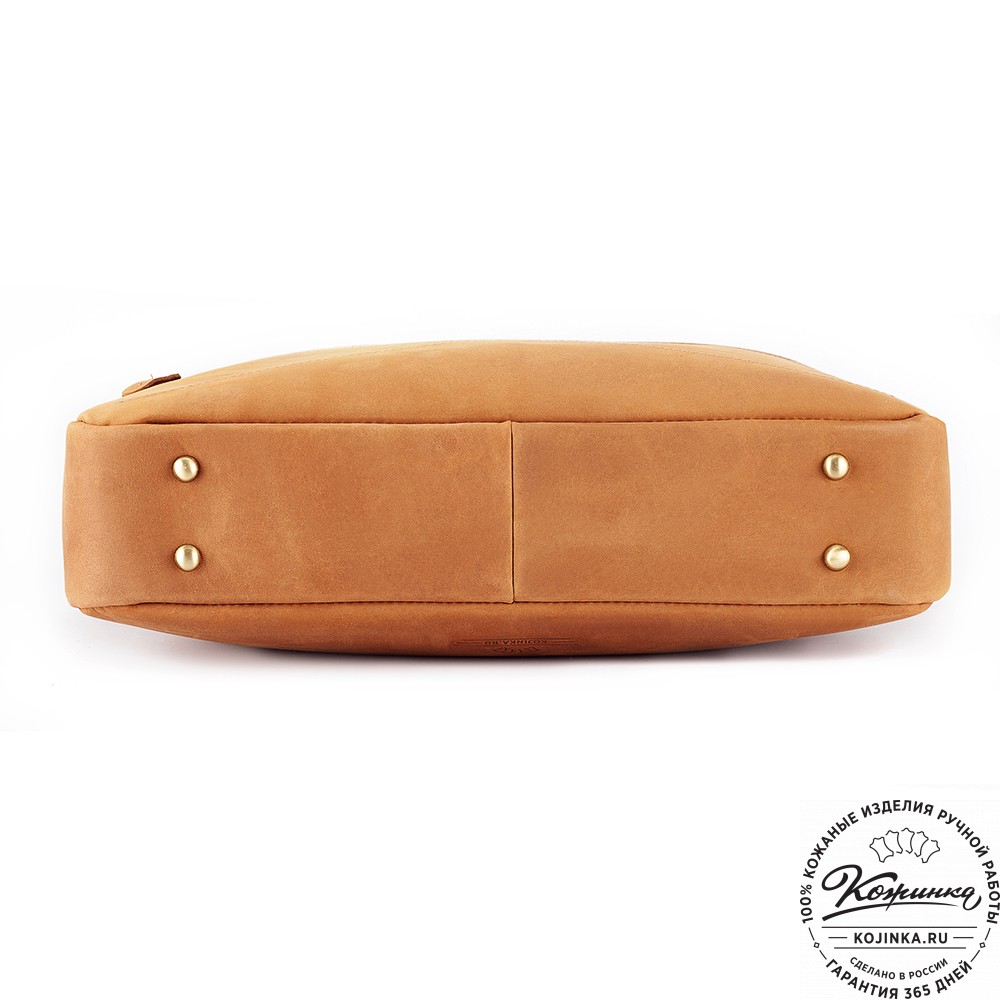 Кожаная деловая сумка "Андерсон" (коричневый крейзи)