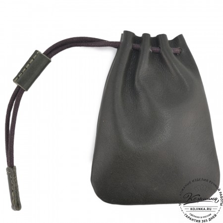 Кожаный мешочек "Луи" (хаки)