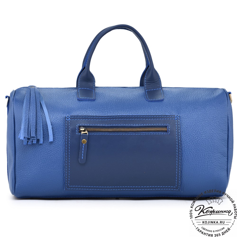 Женская кожаная сумка "Византия" (синий)