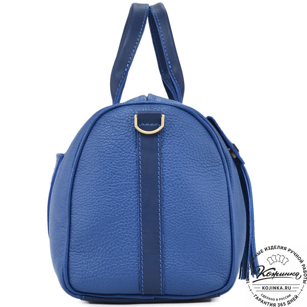 Женская кожаная сумка "Византия" (синий)