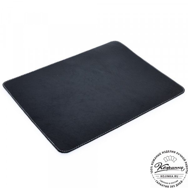  Бювар кожаный для рабочего стола (черный) . фото 1