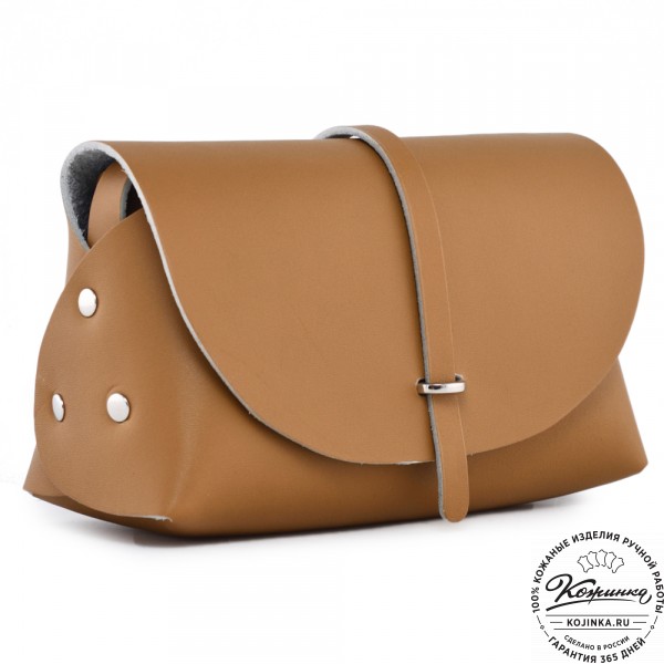  Женская кожаная сумка "Милла макси" (горчица). фото 1