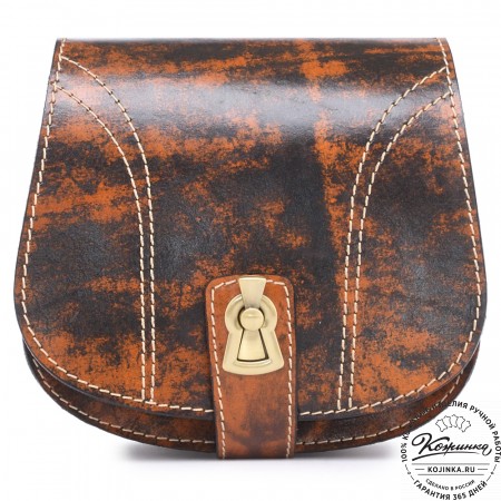 Кожаная сумка ручной работы "Джульетта-нью" (рыжый глянец)