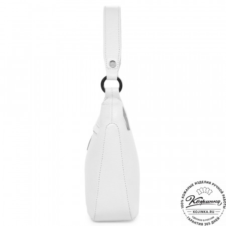  Кожаная женская сумка "Каролина" (белый) 