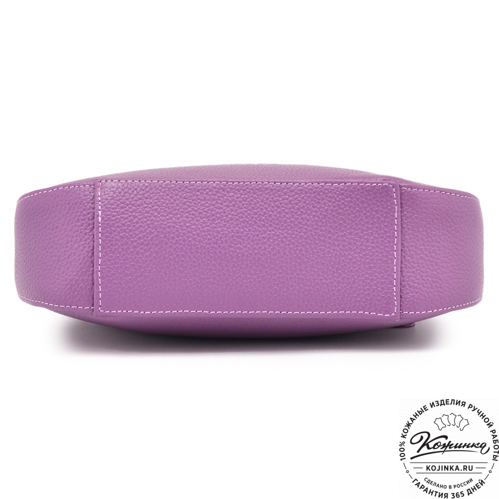  Кожаная женская сумка "Каролина" (темная сирень)