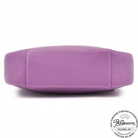  Кожаная женская сумка "Каролина" (темная сирень)