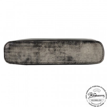 Кожаная сумка "Родос" (пепел глянец)