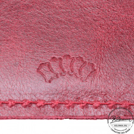  Кожаный бумажник "Рокки" (бордо антик)