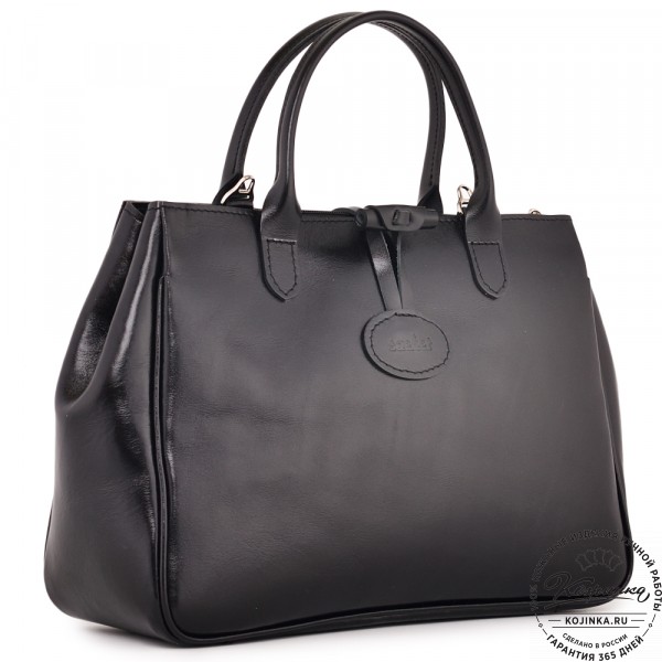  Женская кожаная сумка "Шампань" (черная). фото 1