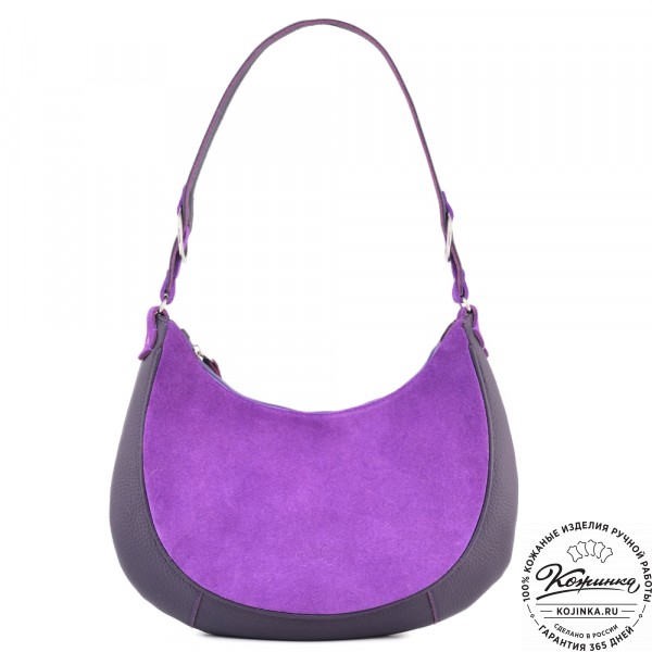  Женская кожаная сумка "Валенсия" (сирень-бордо) . фото 1