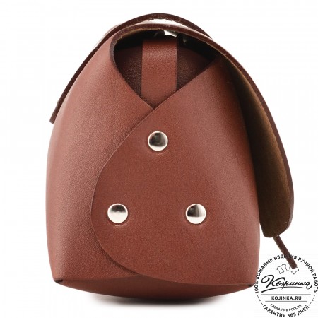 Женская кожаная сумка "Милла макси" (коньяк)