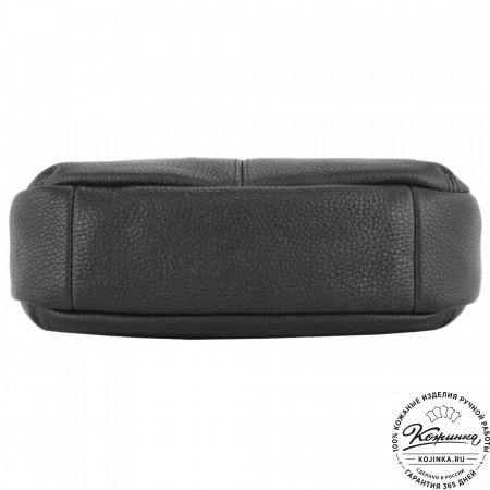 Женская кожаная сумка "Нева" (фактура чёрный)