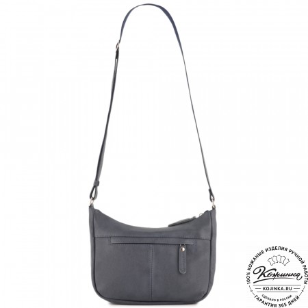 Женская кожаная сумка "Нева" (джинс)