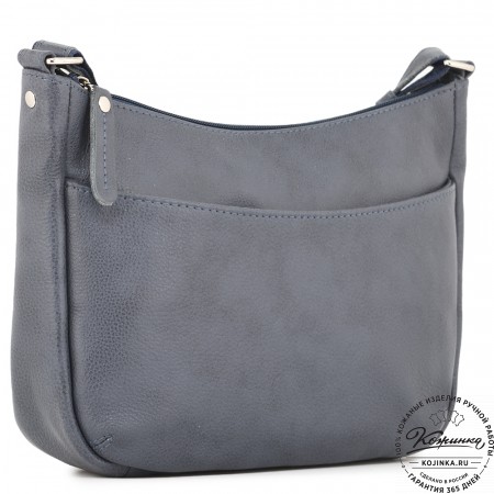 Женская кожаная сумка "Нева" (джинс)