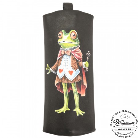 Кожаная ключница «Соло» "Лягушка"