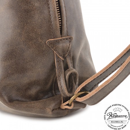 Кожаный рюкзак "Африка" (коричневый наппа)