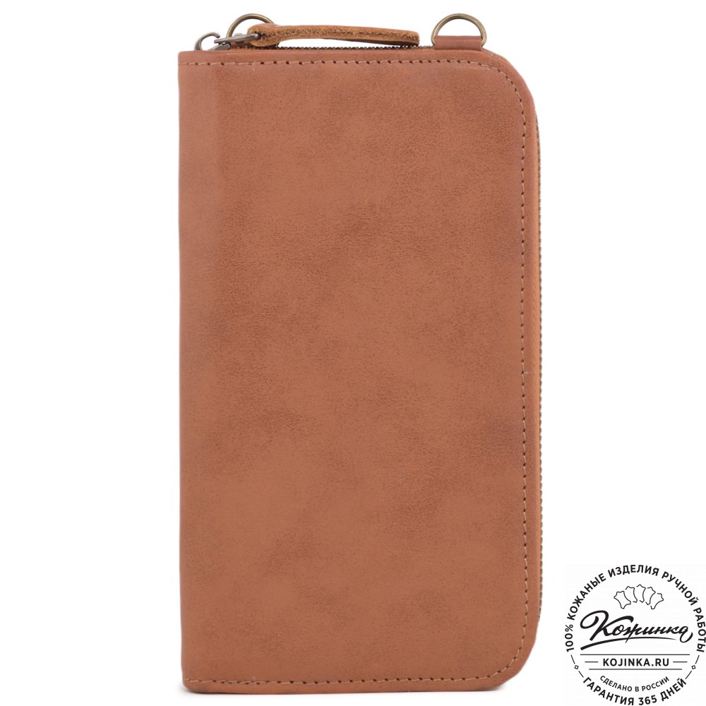 Кожаный клатч "Чукотка" "Исаакиевский собор" (рыжий)