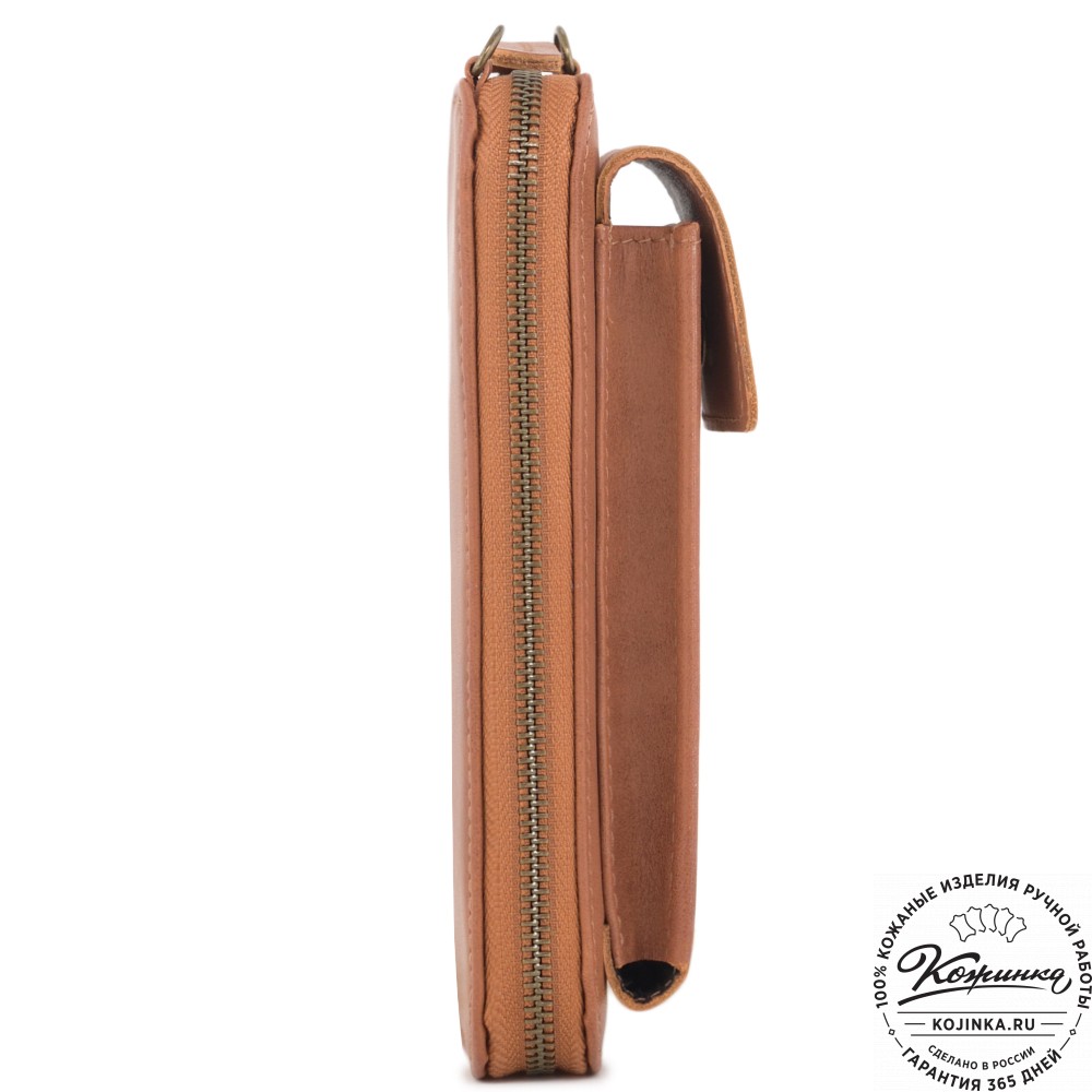 Кожаный клатч "Чукотка" "Исаакиевский собор" (рыжий)