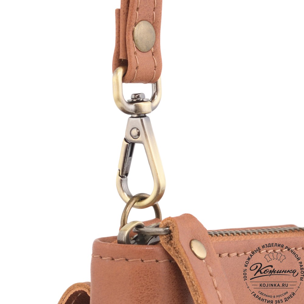 Кожаный клатч "Чукотка" "Исаакиевский собор" (рыжий)