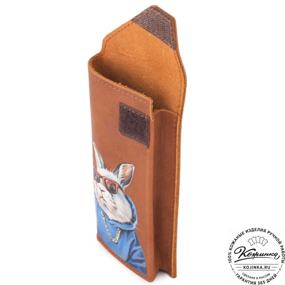 Кожаный футляр для очков "Марокко" "Кроль в очках"