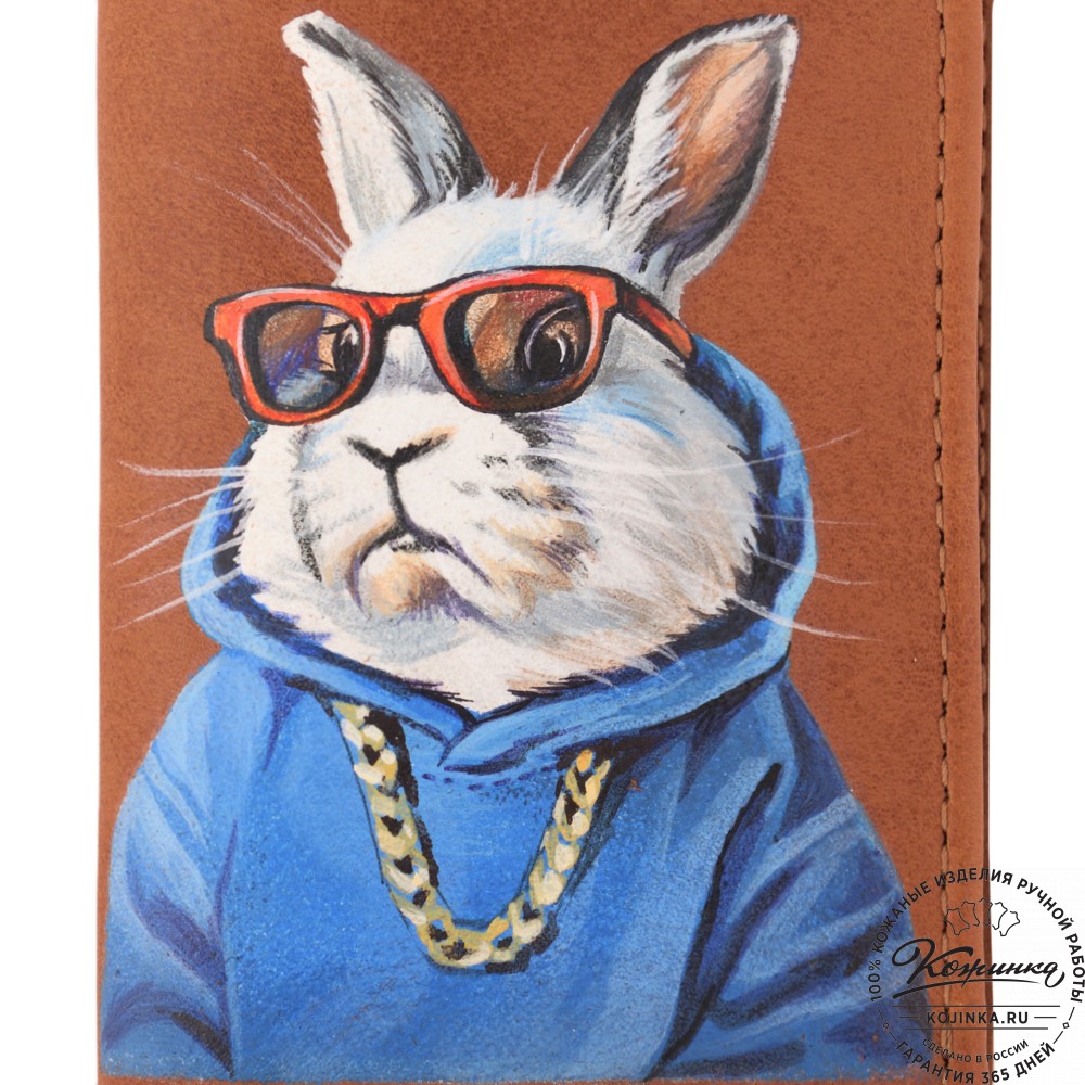 Кожаный футляр для очков "Марокко" "Кроль в очках"