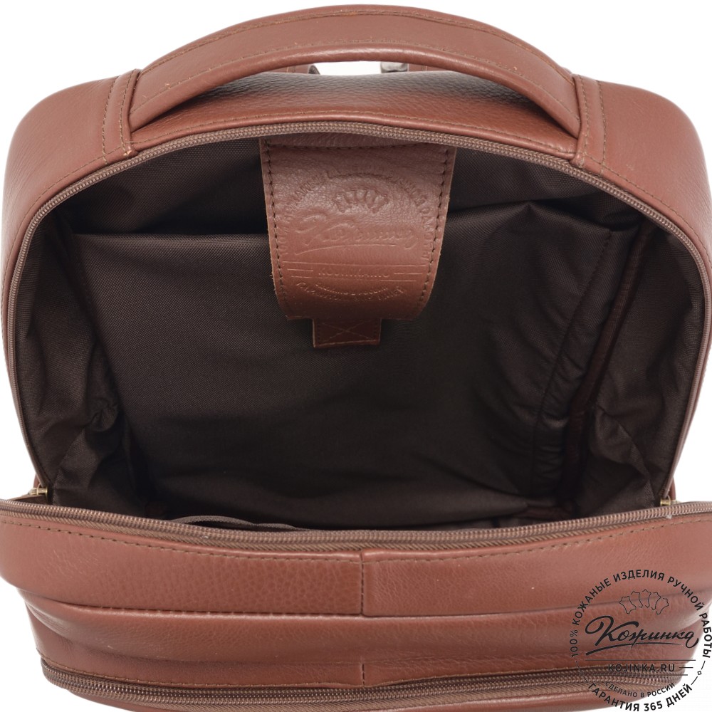 Кожаный рюкзак "Теодор" (коньяк) 