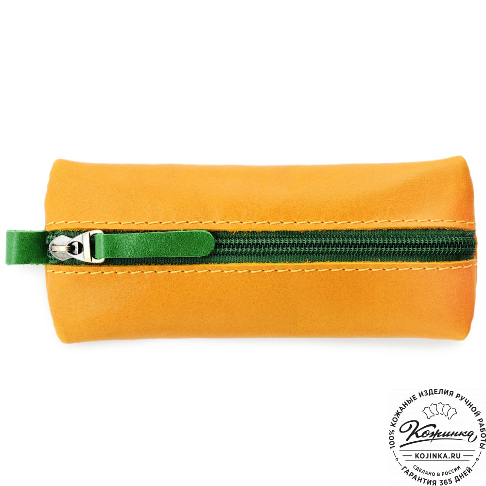 Кожаная ключница «Соло» "Чиполлино" (желтый) 