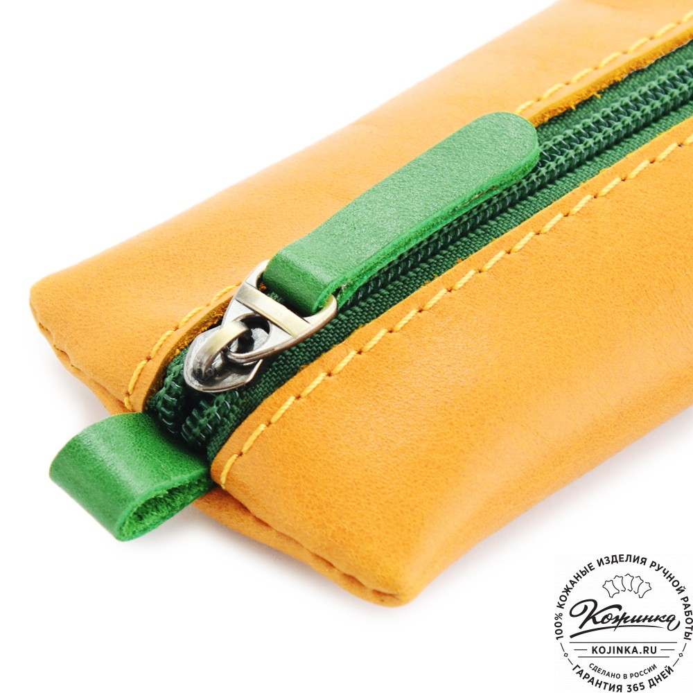 Кожаная ключница «Соло» "Чиполлино" (желтый) 