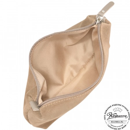 Кожаная косметичка "Лорен" (капучино)