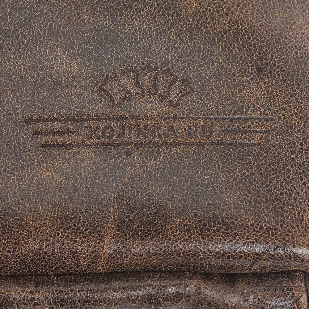  Кожаная сумка через плечо "Алекс" (коричневая наппа)