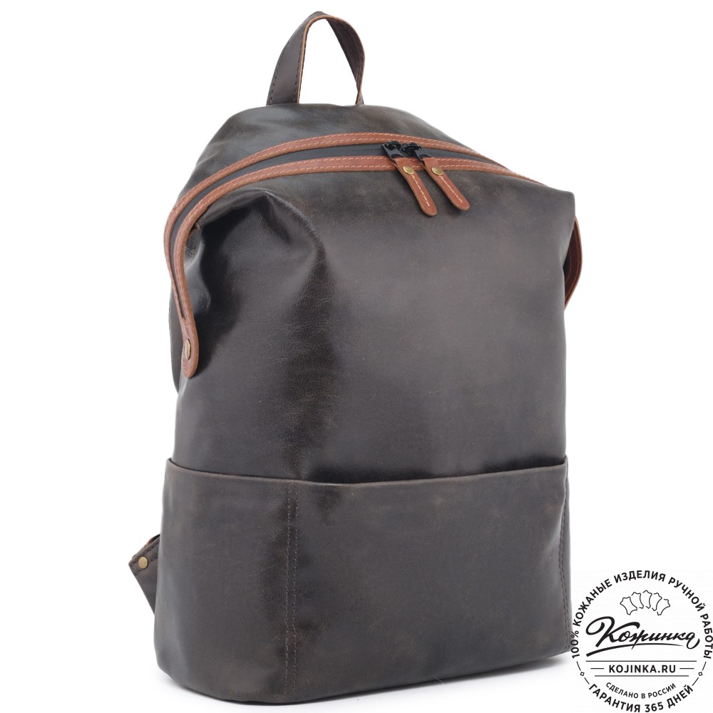 Кожаный рюкзак "Аргентум"  (коричневая наппа)