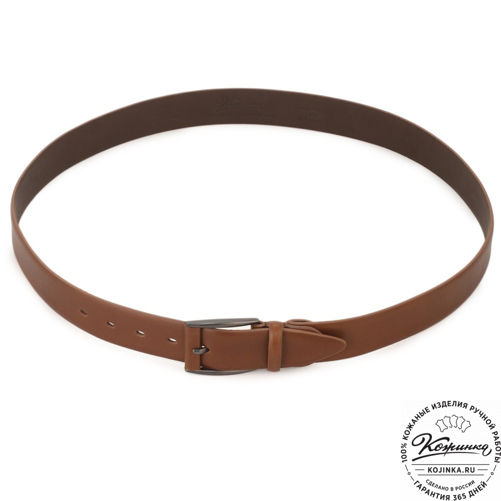 Кожаный ремень "Нортон" (коньяк)