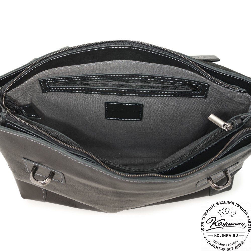 Кожаный портфель "Англетер" (черный)