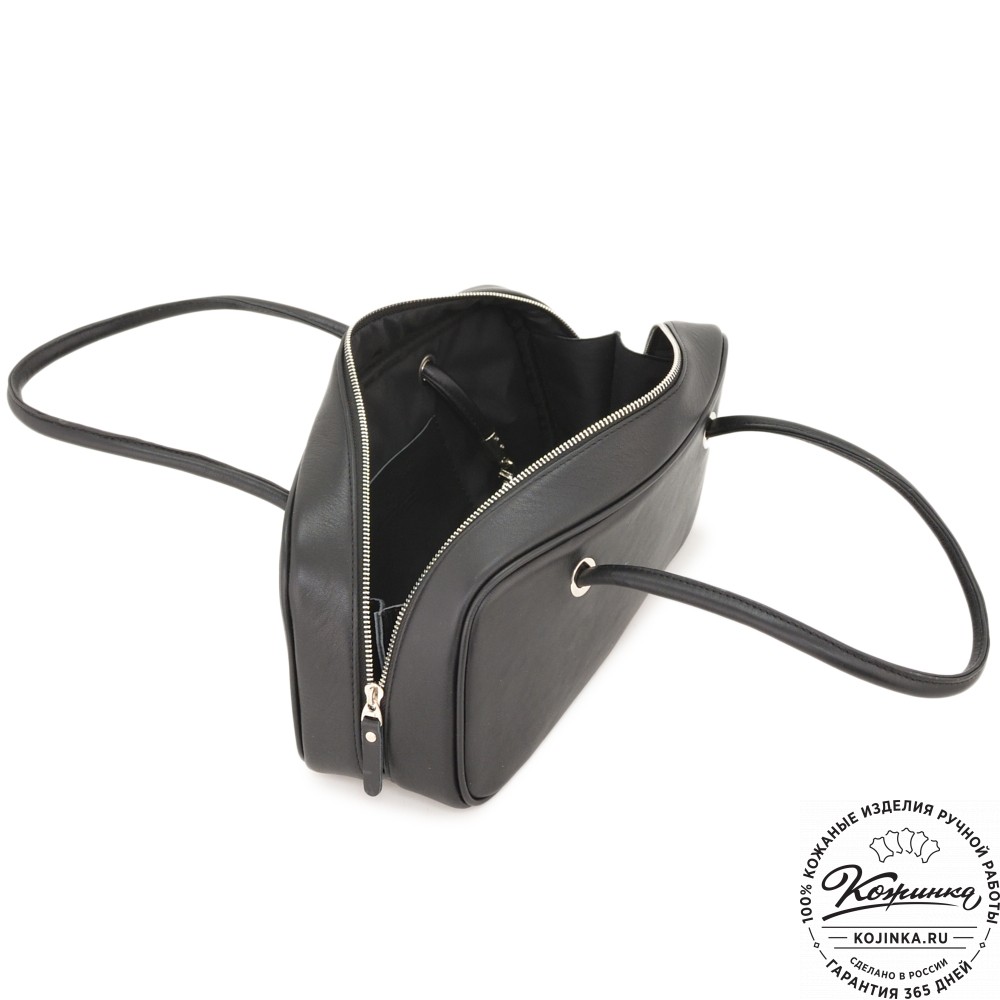 Женская кожаная сумка "Тамань" (черный)