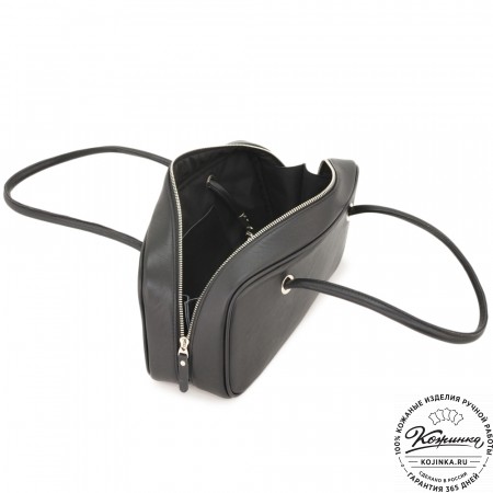 Женская кожаная сумка "Тамань" (черный)