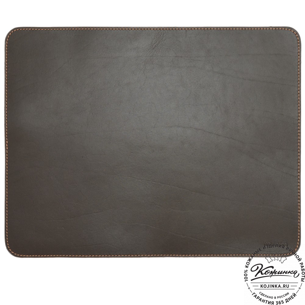 Бювар кожаный для рабочего стола (коричневый)