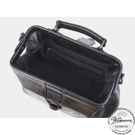 Сумка Фрейм Медиум "Алиса в стране чудес" (чёрная)